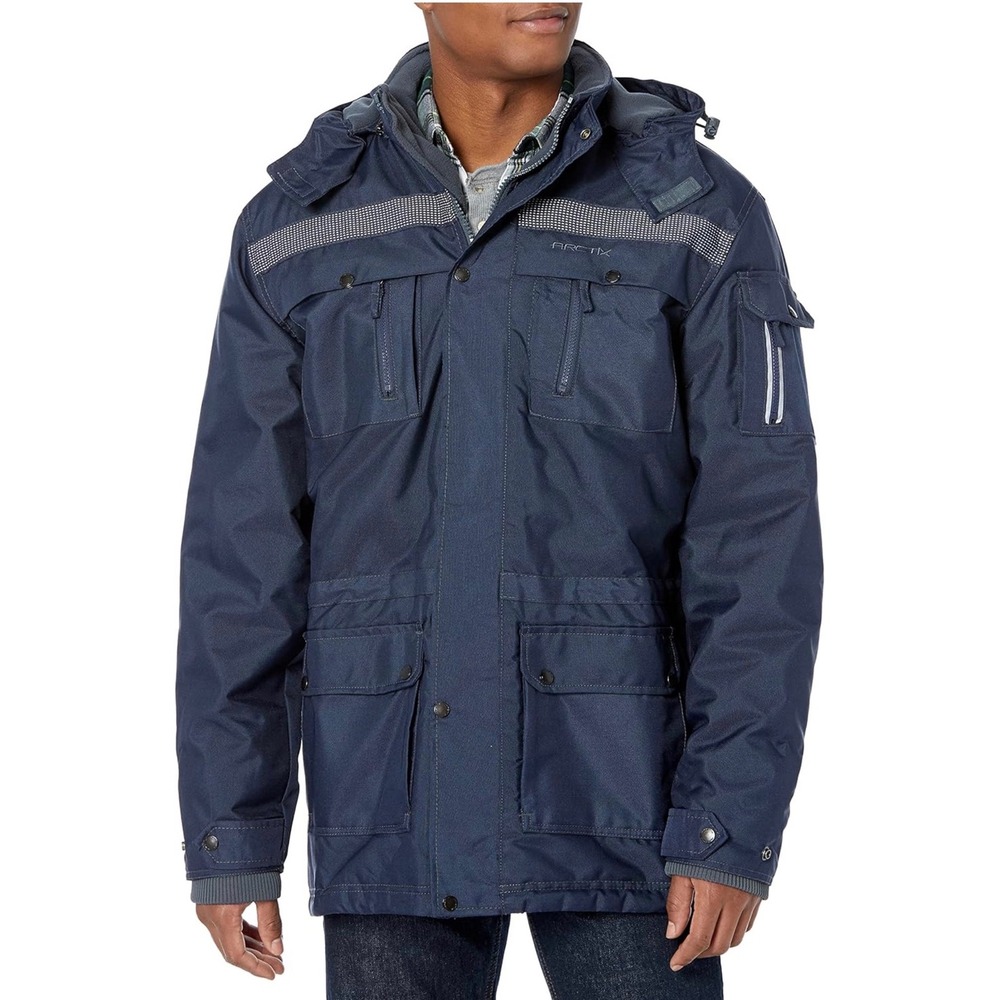 Arctix Mens Performance Tundra Jacket added‎ Visibility Navy Blue XXL NWT